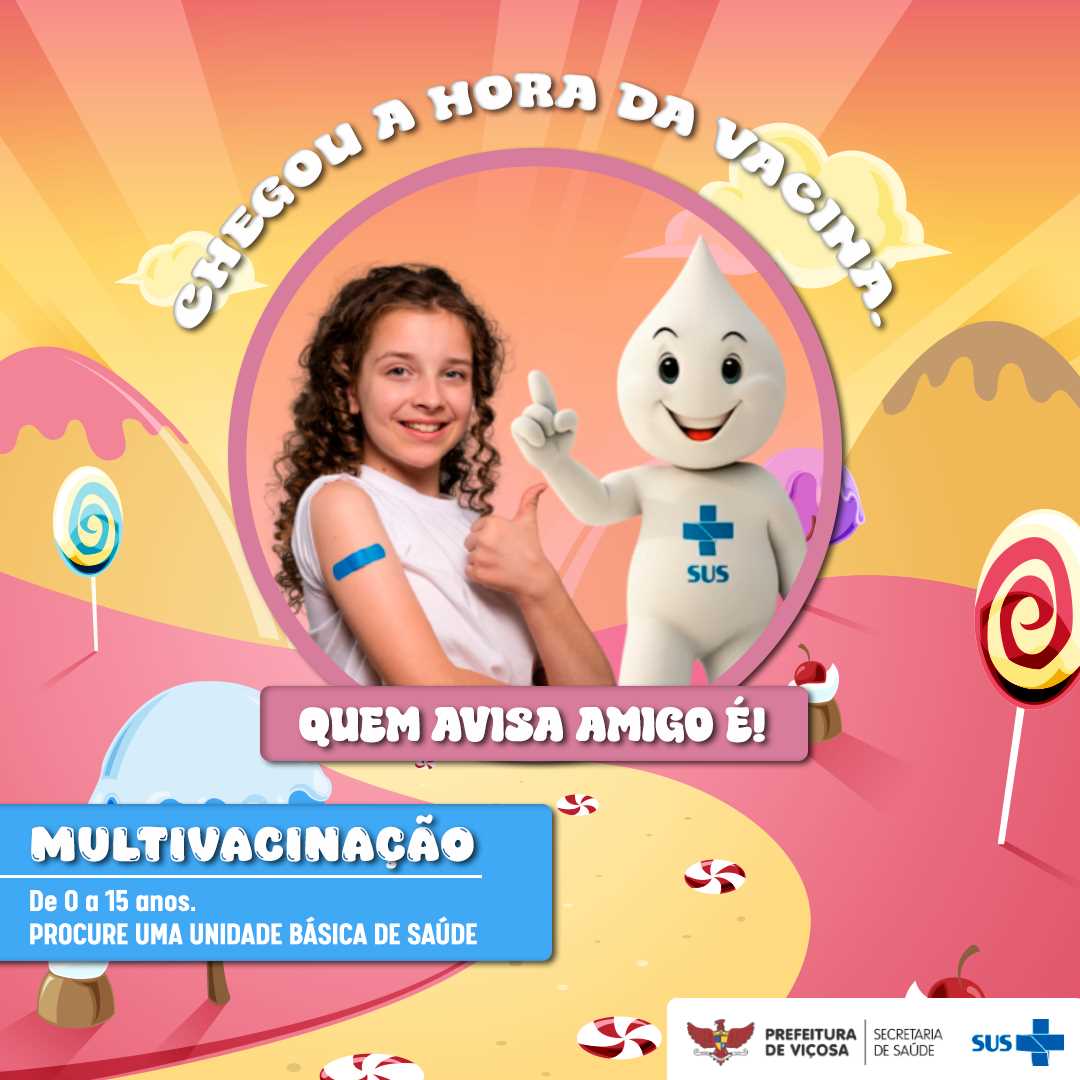 Prefeitura convoca para a Campanha de Multivacinação