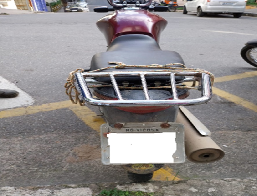 Moto furtada no centro de Viçosa é recuperada pela Polícia Civil