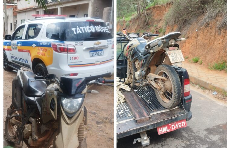 Polícia Militar recupera motocicleta usada em assaltos na região de Viçosa