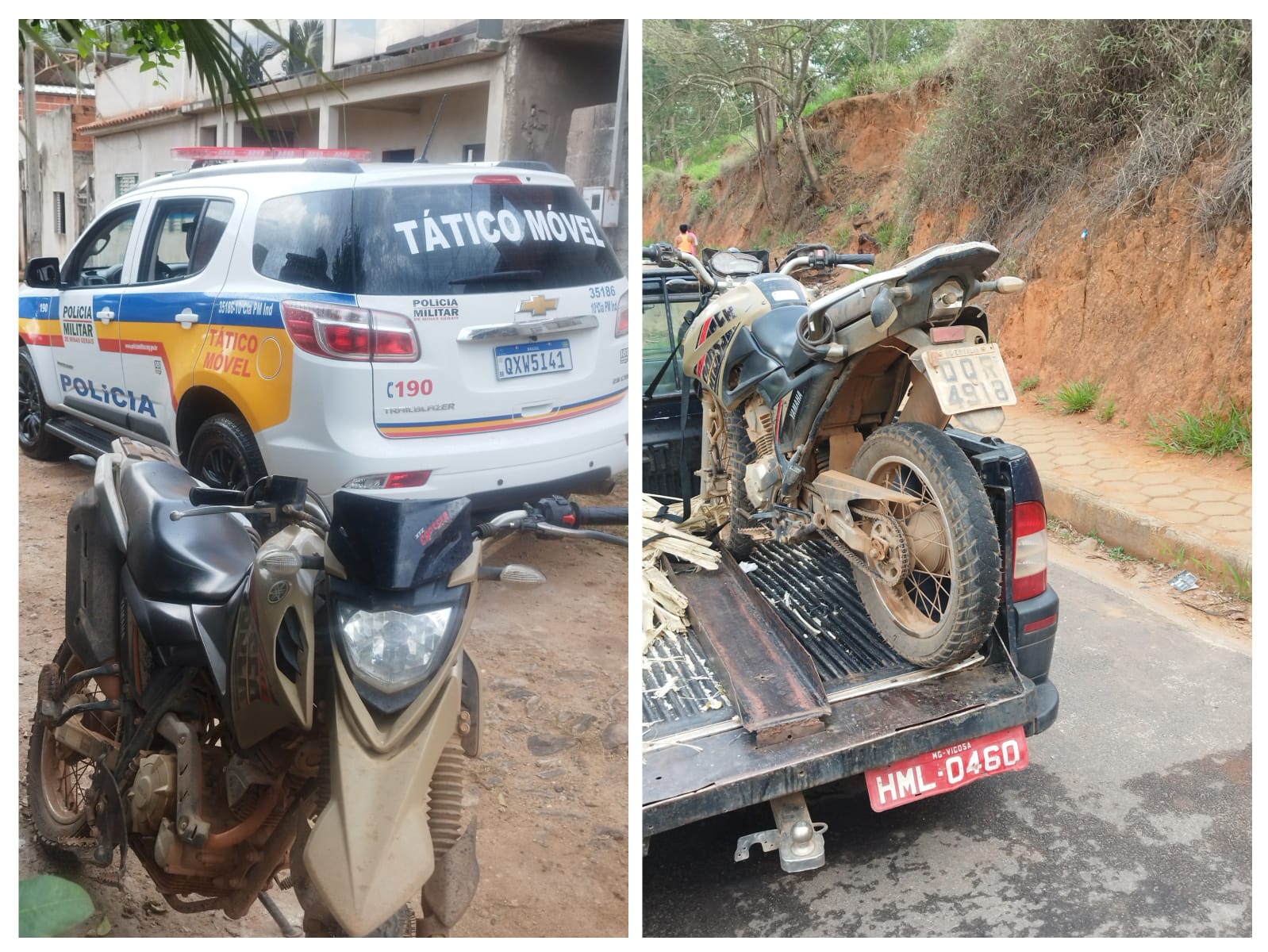 Polícia Militar recupera motocicleta usada em assaltos na região de Viçosa