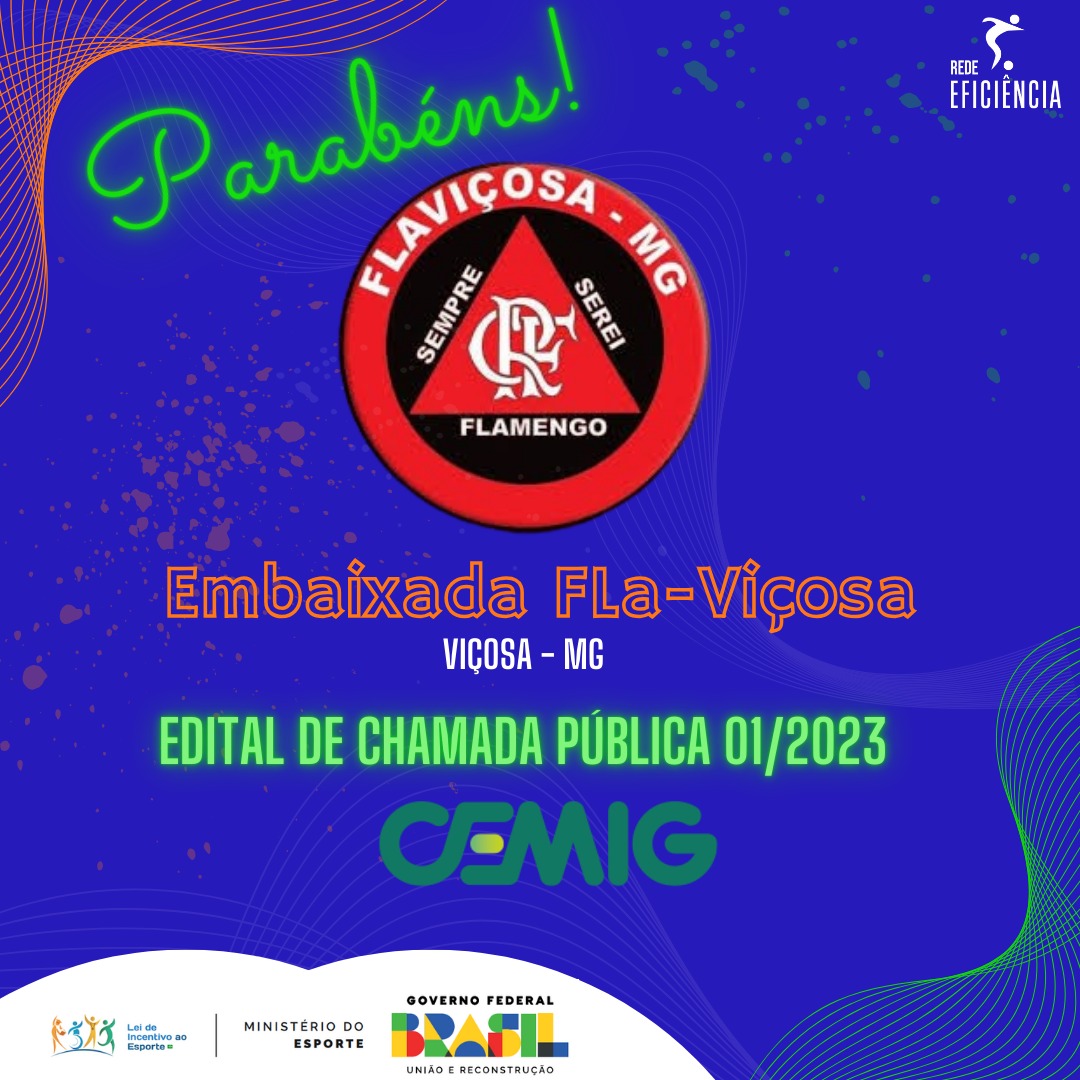 Embaixada Fla-Viçosa: recebe aporte de R$ 101 mil para financiar projeto social de futebol