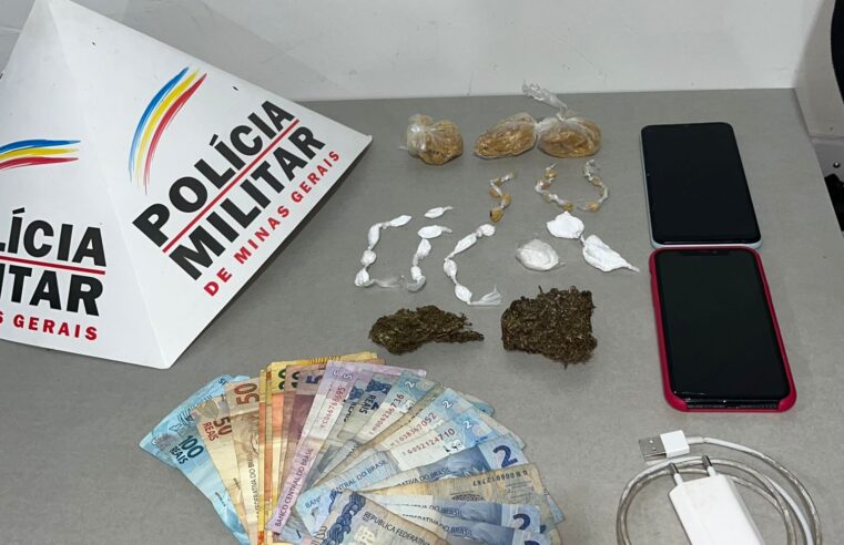 Polícia Militar prende três por tráfico de drogas em Ponte Nova