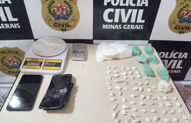 Operação da Polícia Civil prende cinco pessoas e apreende drogas em Viçosa e região