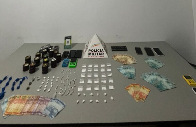 Operação policial em Teixeiras resulta em prisão de suspeitos e apreensão de drogas