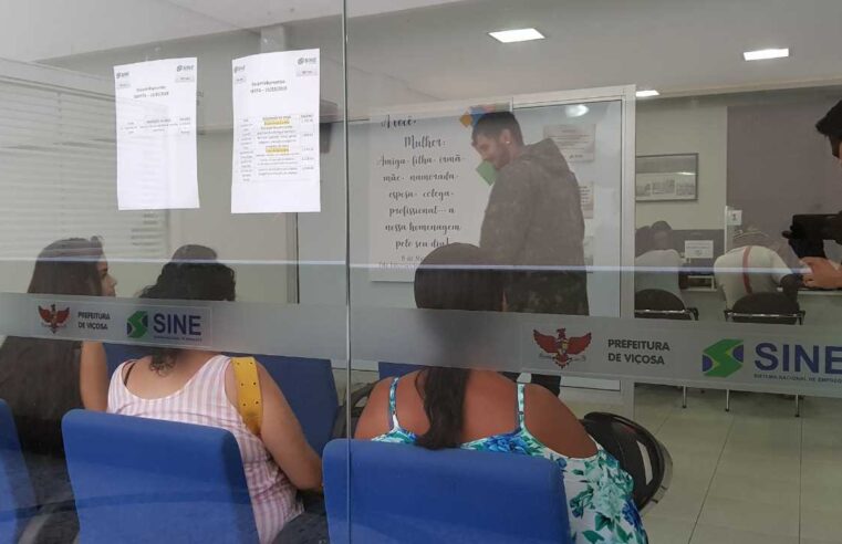 Sine Viçosa divulga novas vagas de emprego nesta segunda-feira (27)