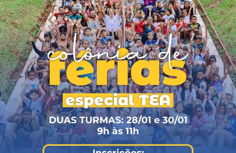 Prefeitura de Viçosa abre inscrições para a Colônia de Férias especial TEA