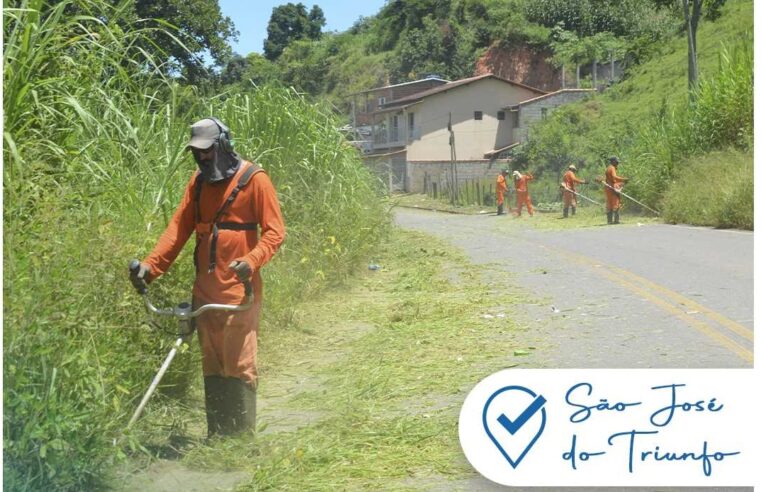 Viçosa: Prefeitura intensifica limpeza urbana com capina mecanizada em diversos bairros
