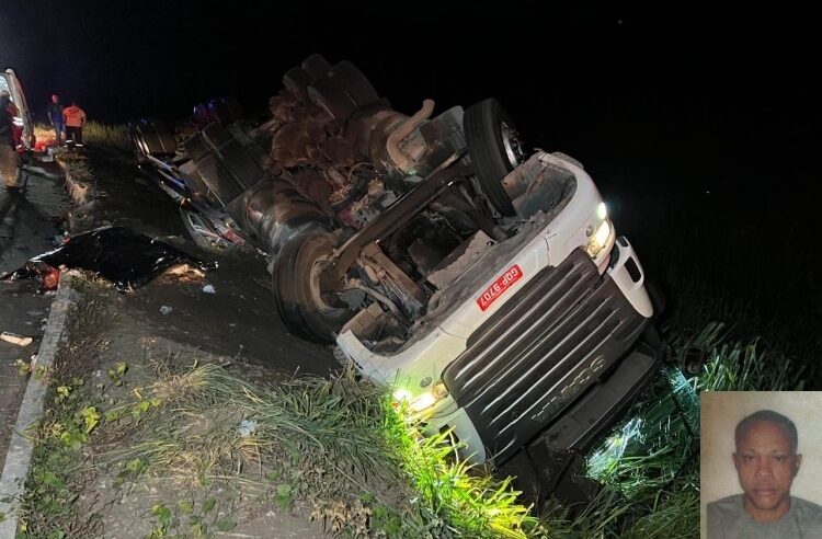 Motorista morre em grave acidente na BR-116 em Muriaé