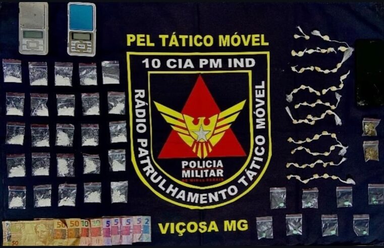 PM apreende grande quantidade de drogas na Marly Azevedo
