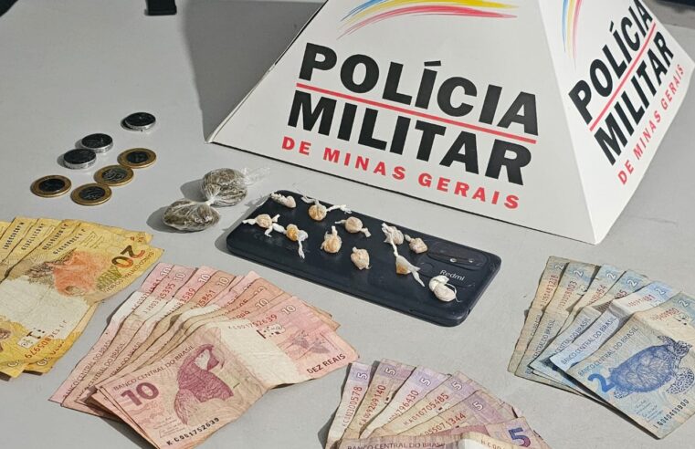 Polícia Militar prende homem por tráfico de drogas