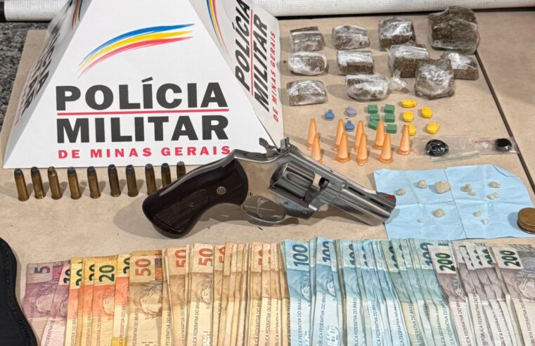 Homem é preso com arma, drogas e grande quantia em dinheiro em Viçosa