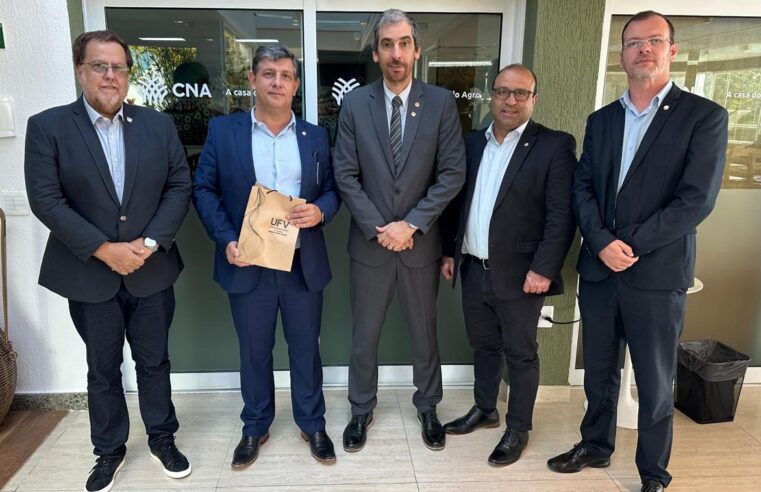 UFV se reúne com Confederação da Agricultura e Pecuária do Brasil e Serviço Nacional de Aprendizagem Rural