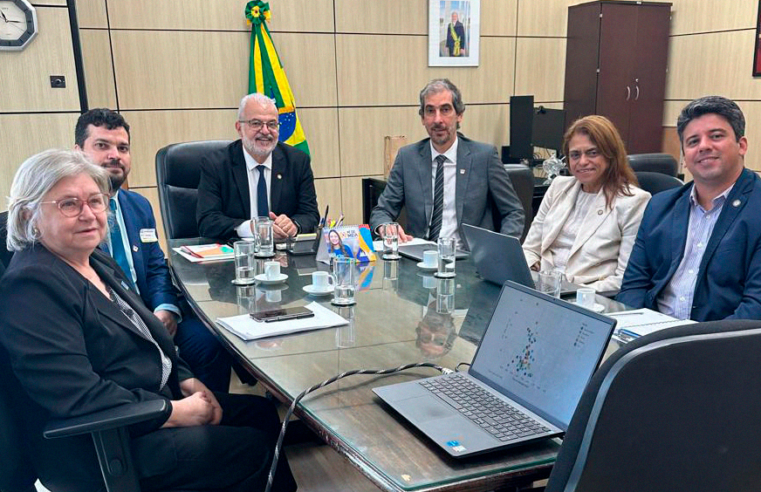 Reitor e pró-reitor de Planejamento e Orçamento discutem financiamento das Ifes com novo secretário de Educação Superior