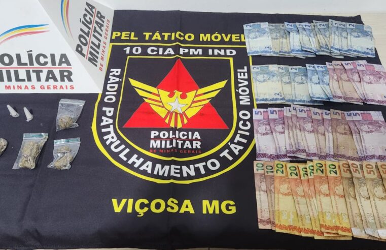 PM Apreende menor com drogas no bairro Vale do Sol em Viçosa