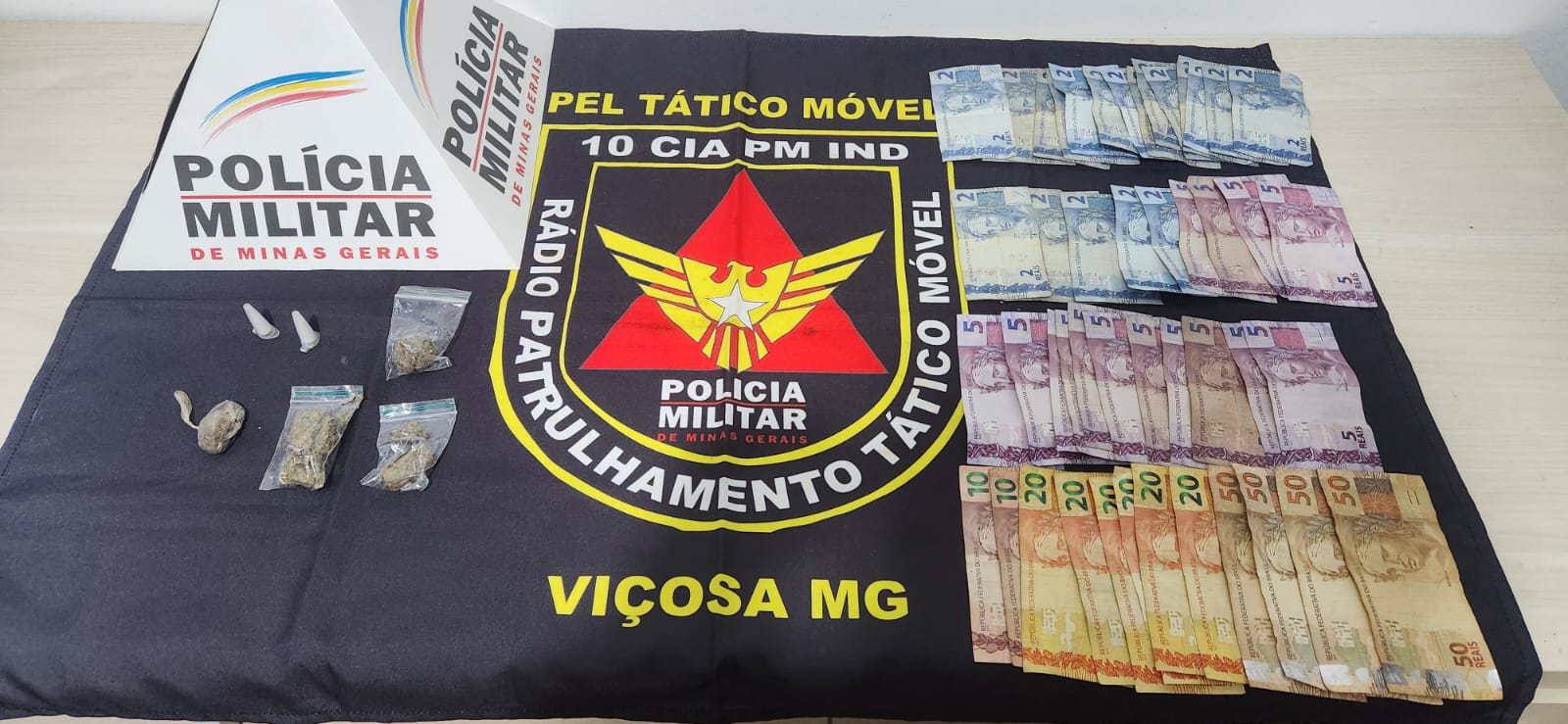 PM Apreende menor com drogas no bairro Vale do Sol em Viçosa