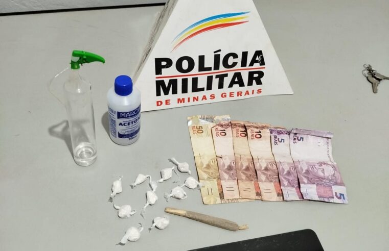PM apreende drogas durante evento pré-carnaval em Ervália