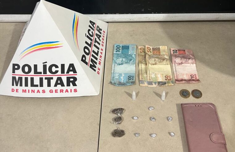 PM prende suspeito de tráfico de drogas, em Viçosa