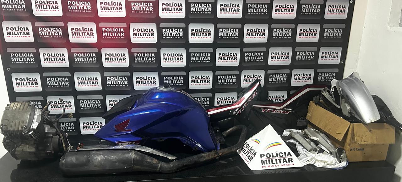 Adolescente é apreendido por receptação de peças de moto furtada em Ponte Nova