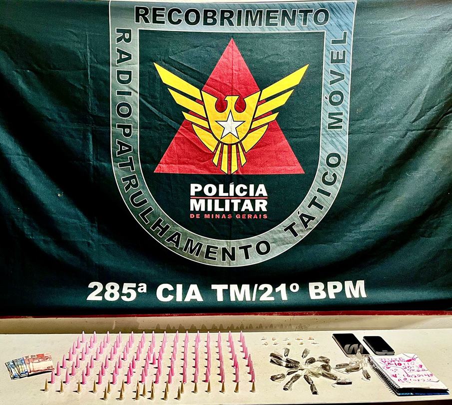 Polícia Militar de Ubá apreende drogas e suspeitos por tráfico