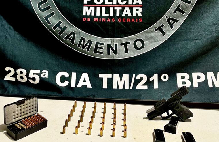 Suspeito com arma de fogo é preso em Ubá