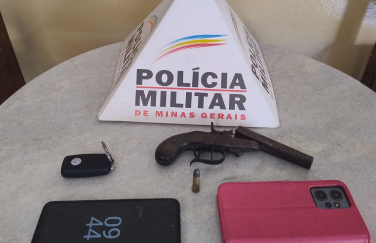 Homem é preso em flagrante após disparos contra ex-companheira em Guiricema