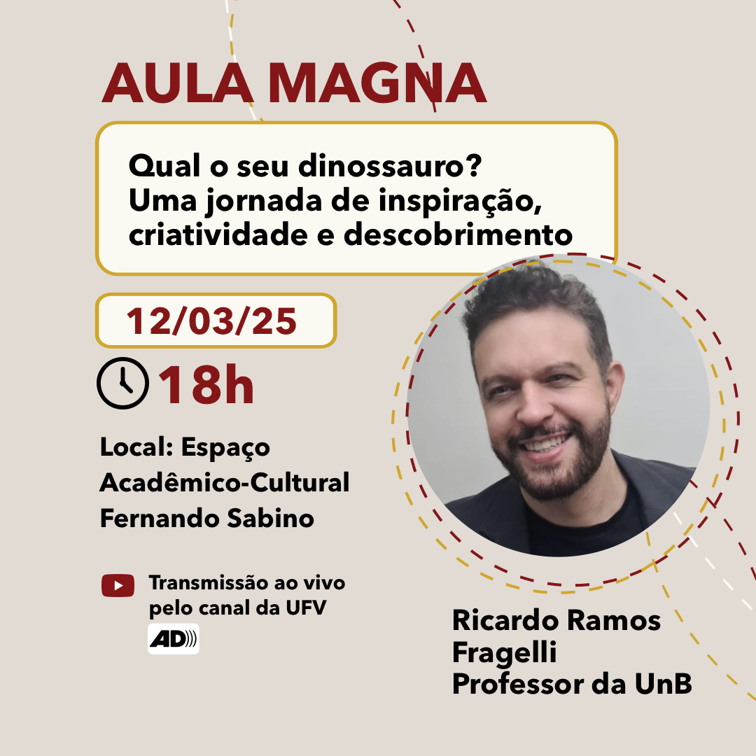 Professor da UnB ministra Aula Magna nesta quarta-feira na UFV
