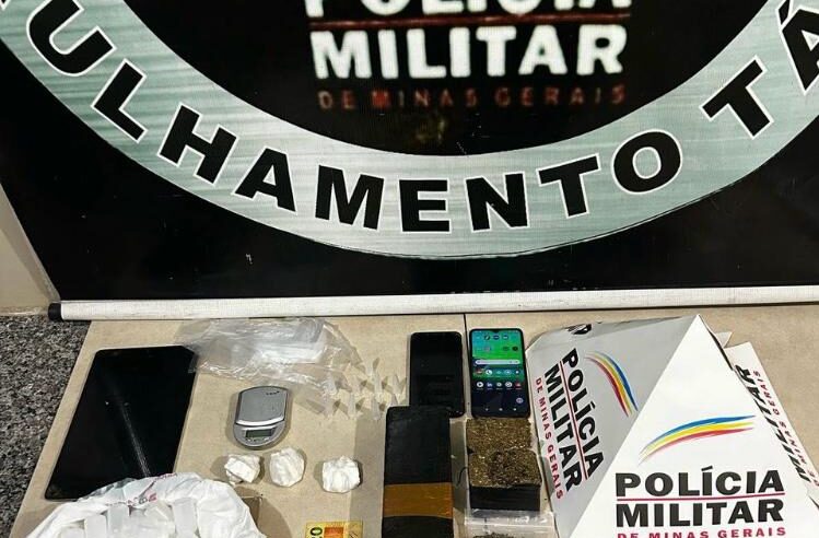 Polícia Militar prende três suspeitos por tráfico de drogas, em Viçosa