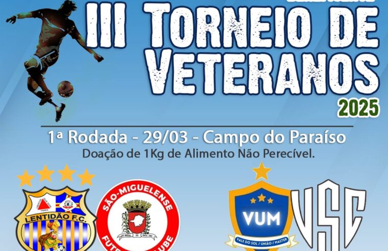 3º Torneio Beneficente de Veteranos começa neste sábado em Viçosa