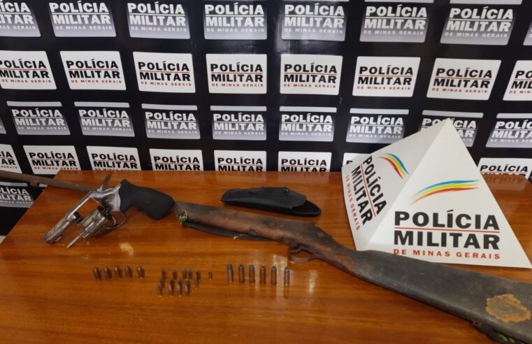 Região: PM prende homem e apreende armas e munições