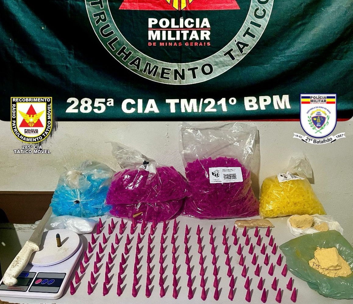Polícia Militar Prende Suspeito por Tráfico de Drogas em Ubá