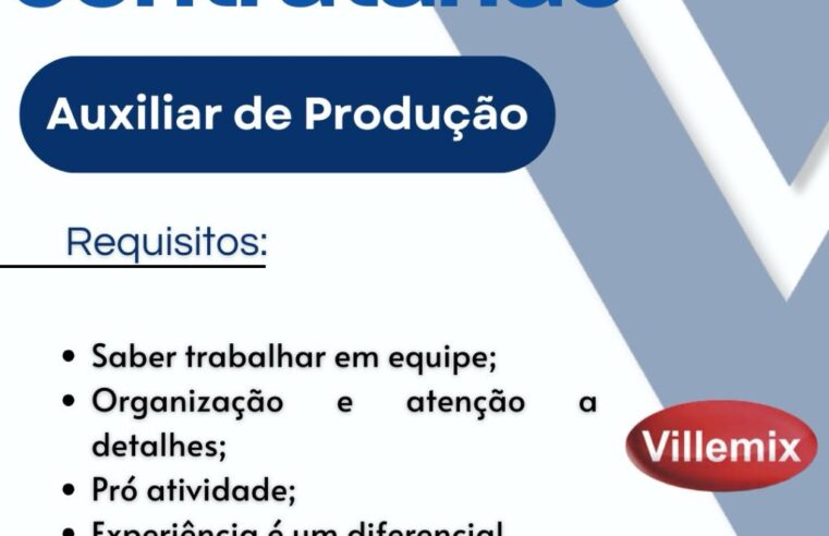 Empresa abre vaga para Auxiliar de Produção em Viçosa