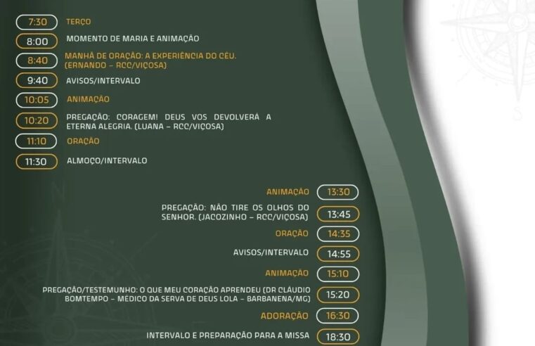 Seara Viçosa 2025: Programação de segunda (03)