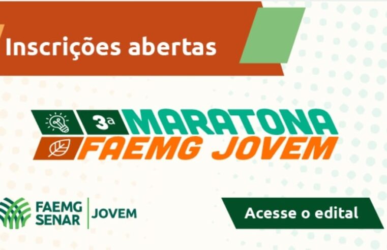 Inscrições para a 3ª Maratona Faemg Jovem estão abertas