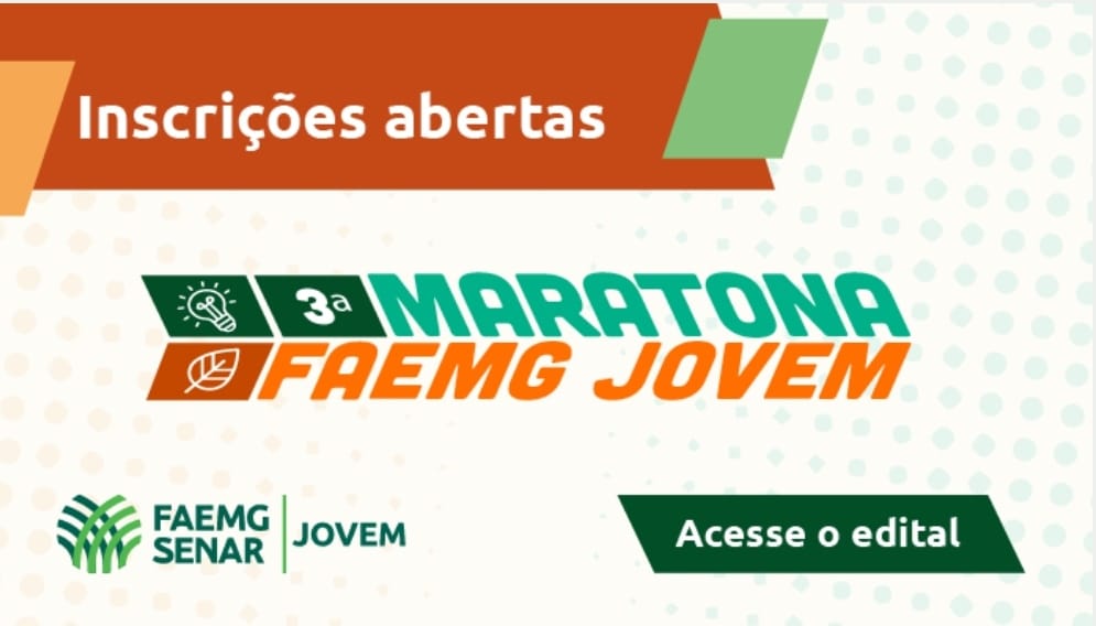 Inscrições para a 3ª Maratona Faemg Jovem estão abertas