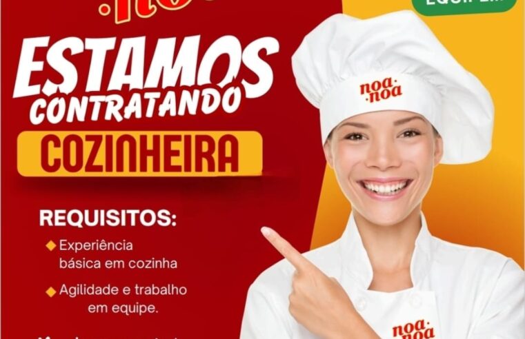 Restaurante em Viçosa abre vaga de emprego para cozinheira