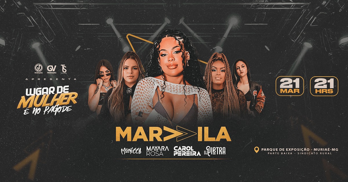 Muriaé recebe show de Marvvila e artistas locais no Parque de Exposições