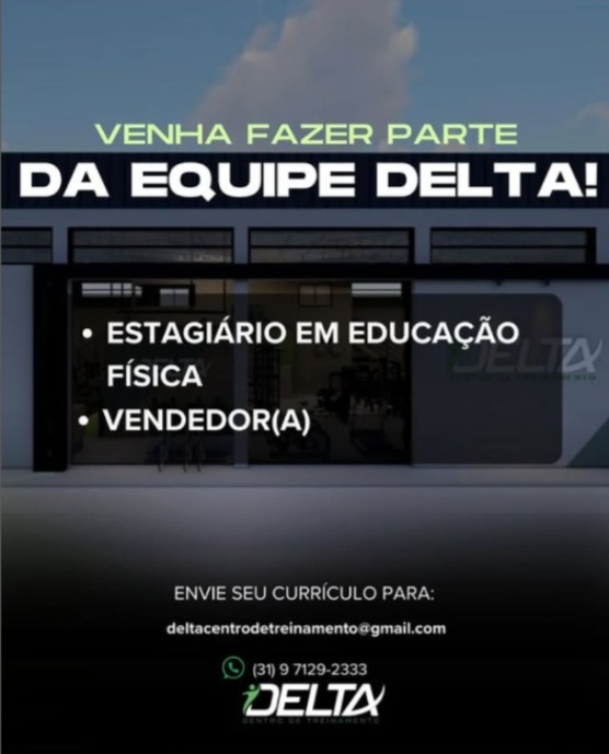 Empresa de treinamento fitness abre vagas de emprego em Teixeiras
