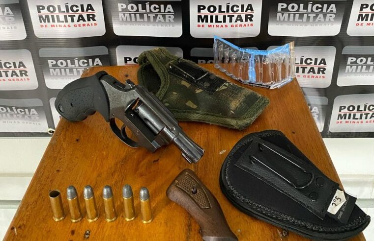 Polícia Militar apreende revólver e munições em na zona rural de Canaã