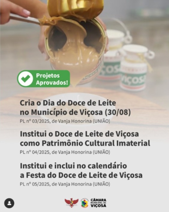 Doce de Leite Viçosa: Patrimônio cultural e dia oficial aprovados