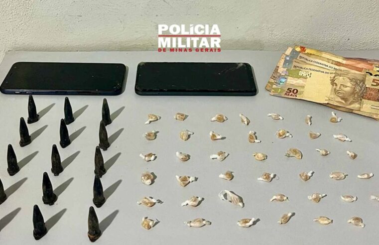 PM apreende drogas e prende três em Ubá