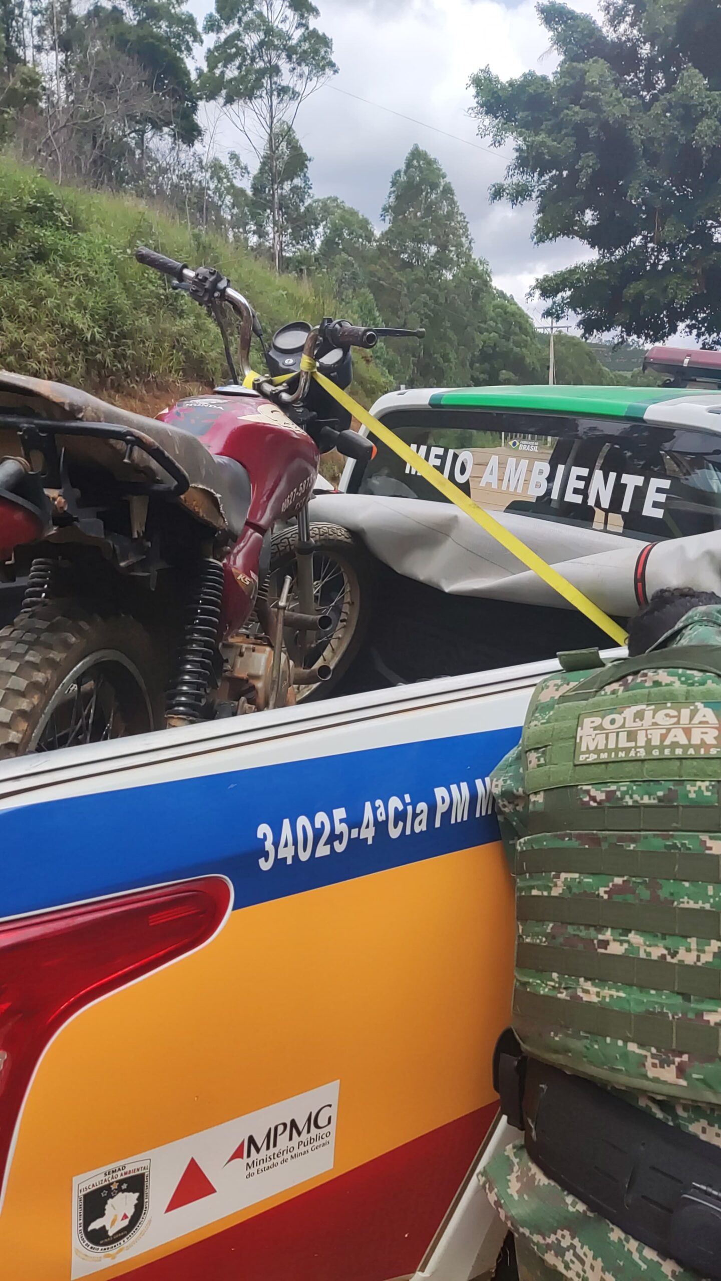 PM prende homem em Araponga por adulteração de motocicleta