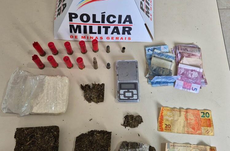 Homem é preso por tráfico de drogas, em Teixeiras