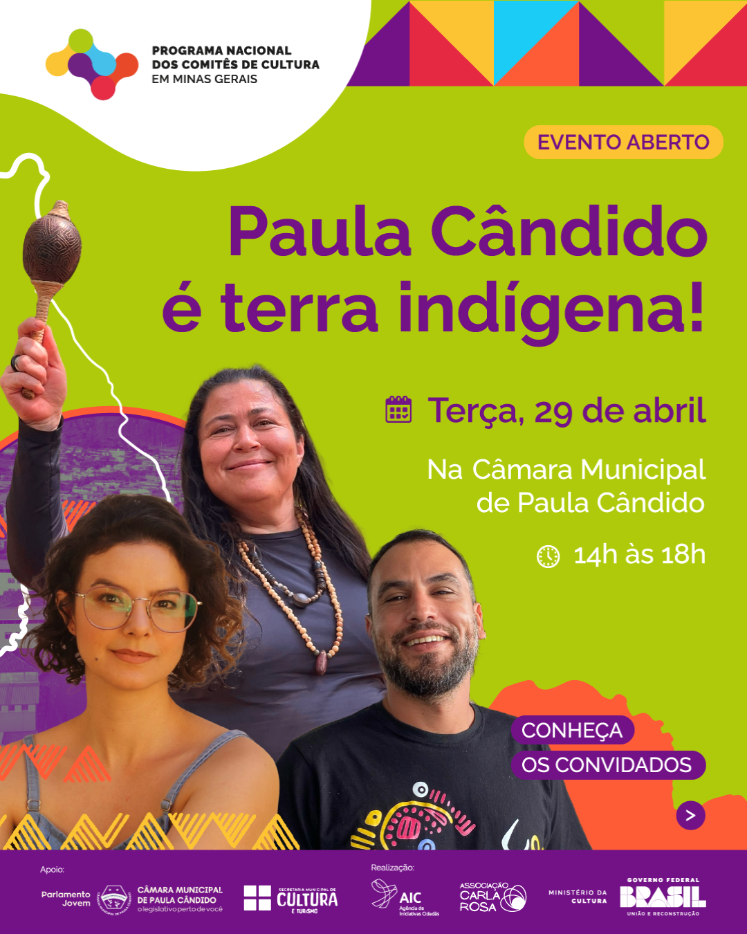 Evento “Paula Cândido é terra indígena!” acontece no dia (29) na Câmara Municipal