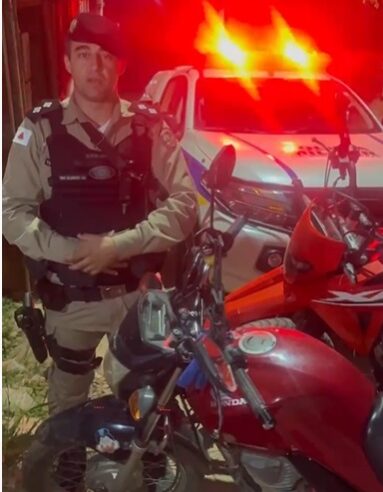 Ponte Nova: PM recupera motocicletas furtadas e roubadas e apreende Adolescente
