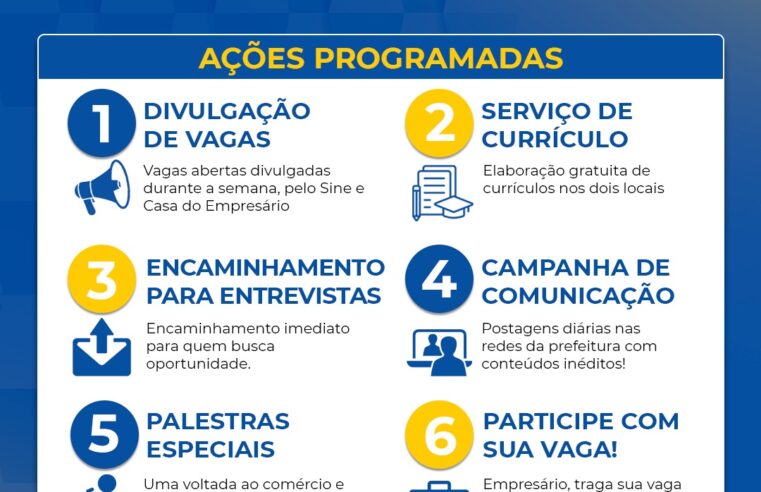 Sine Viçosa promove Semana do Emprego com vagas e serviços para trabalhadores