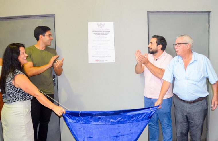 Ginásio Poliesportivo inaugurado na escola Tico-Tico em Viçosa