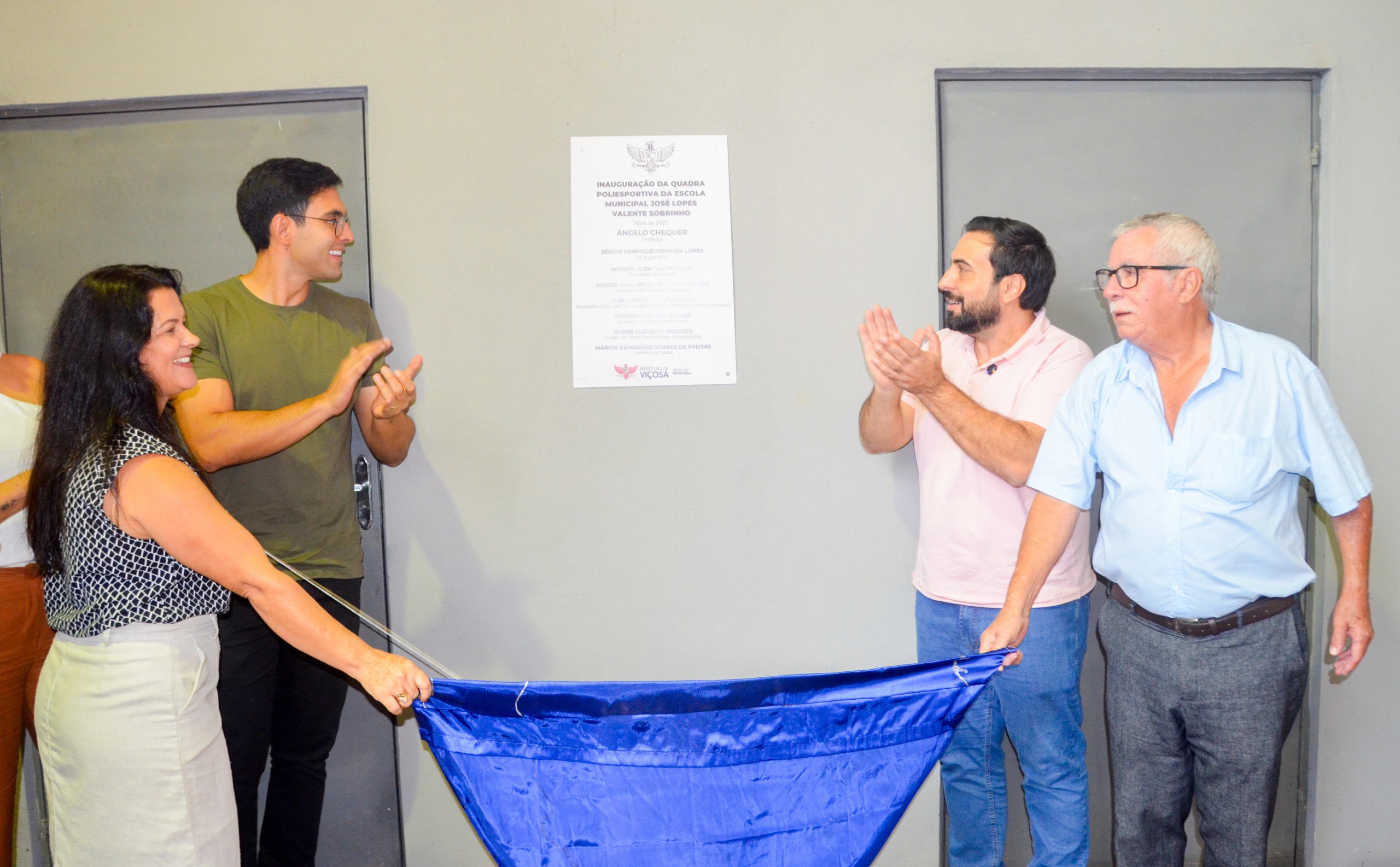 Ginásio Poliesportivo inaugurado na escola Tico-Tico em Viçosa