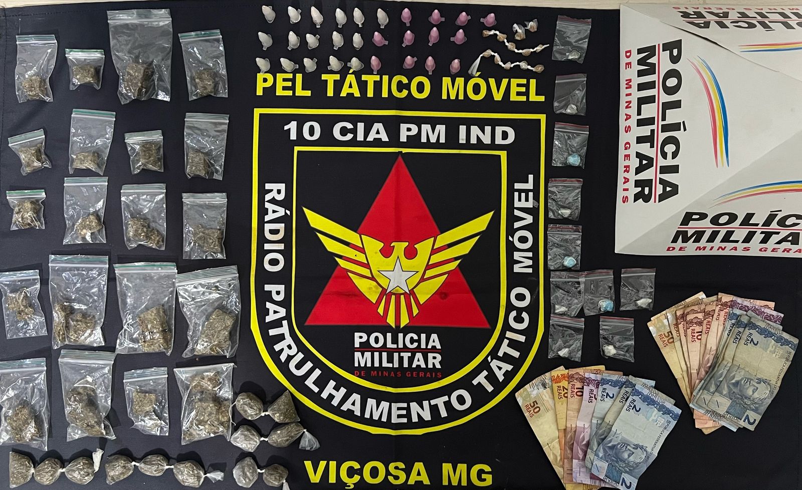 PM detém envolvidos com tráfico e corrupção de menor em Viçosa