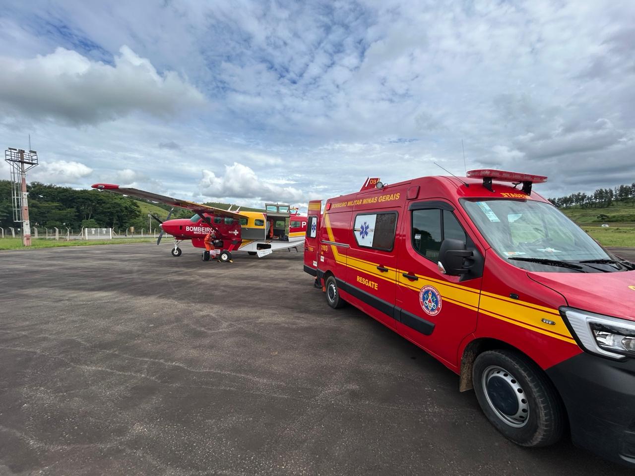 Bombeiros realizam transferência de bebes entre Viçosa, Nova Lima e Pará de Minas