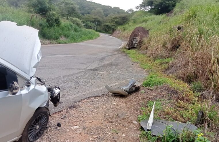 Morador de Ubá sofre acidente na Serra de Guiricema por falta de sinalização